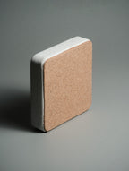 Ash Orbit catchall dish in grey stone — Kuro Design Jesmonite desk accessory