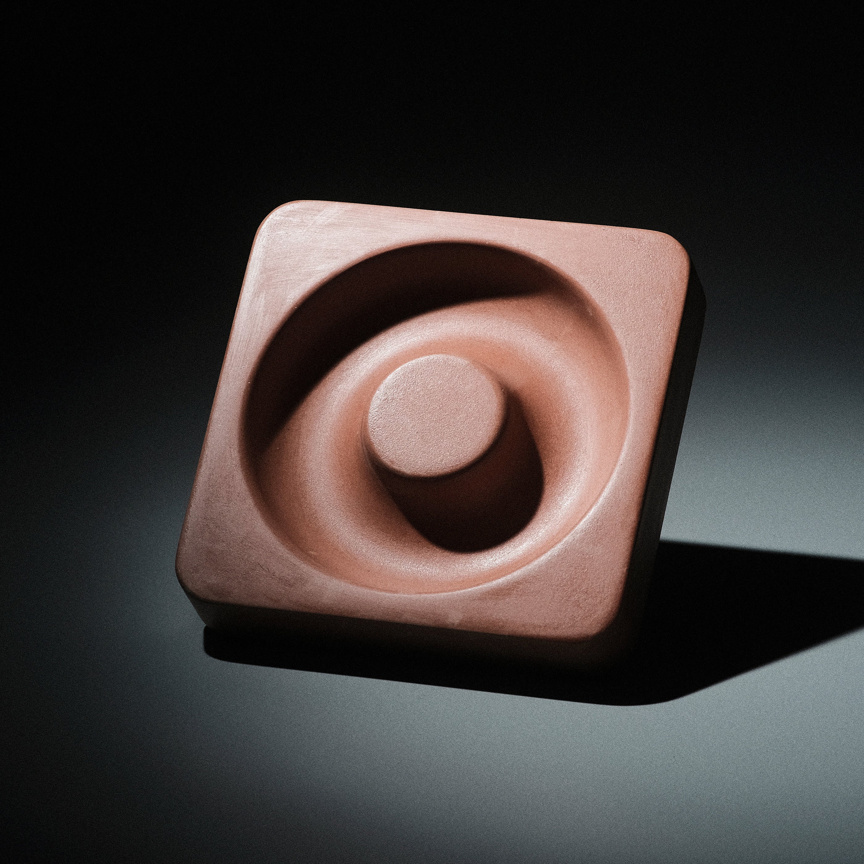 Ash Orbit by Kuro Design styled on minimal Japandi desk setup with incense holder