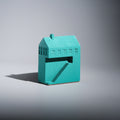 Kaidan Paperweight detail, carved staircase and windows in hand-cast Jesmonite, handcrafted by Kuro Design