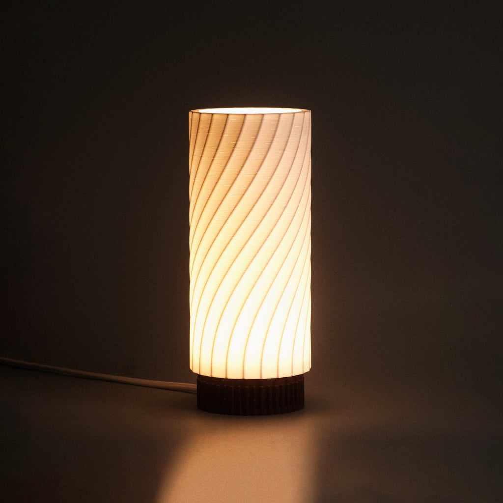 Kuro Design Mizuki Table Lamp close-up showing shade detail and light diffusion