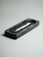Kuro Design Onyx Tray side view showing depth and matte Jesmonite texture